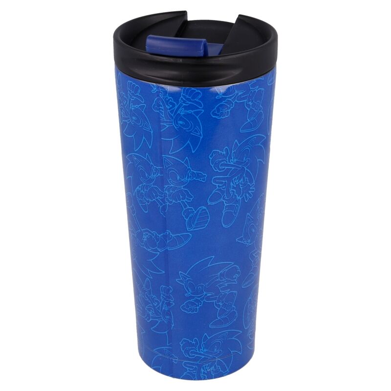 Sonic The Hedgehog stainless steel coffee tumbler 425ml - Nerdscape