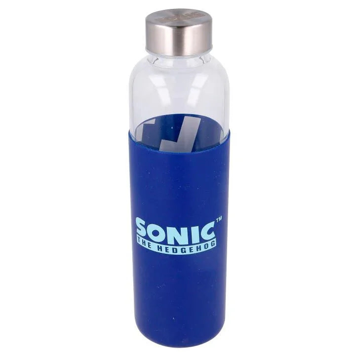 Sonic The Hedgehog silicone cover glass bottle 585ml Nerdscape