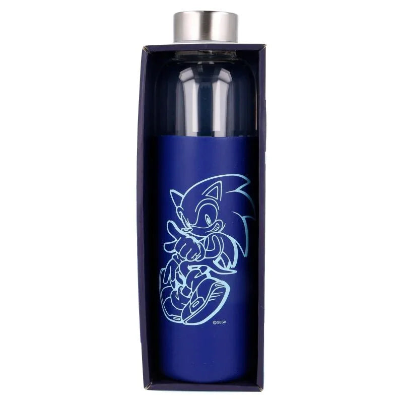 Sonic The Hedgehog silicone cover glass bottle 585ml Nerdscape