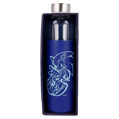 Sonic The Hedgehog silicone cover glass bottle 585ml Nerdscape