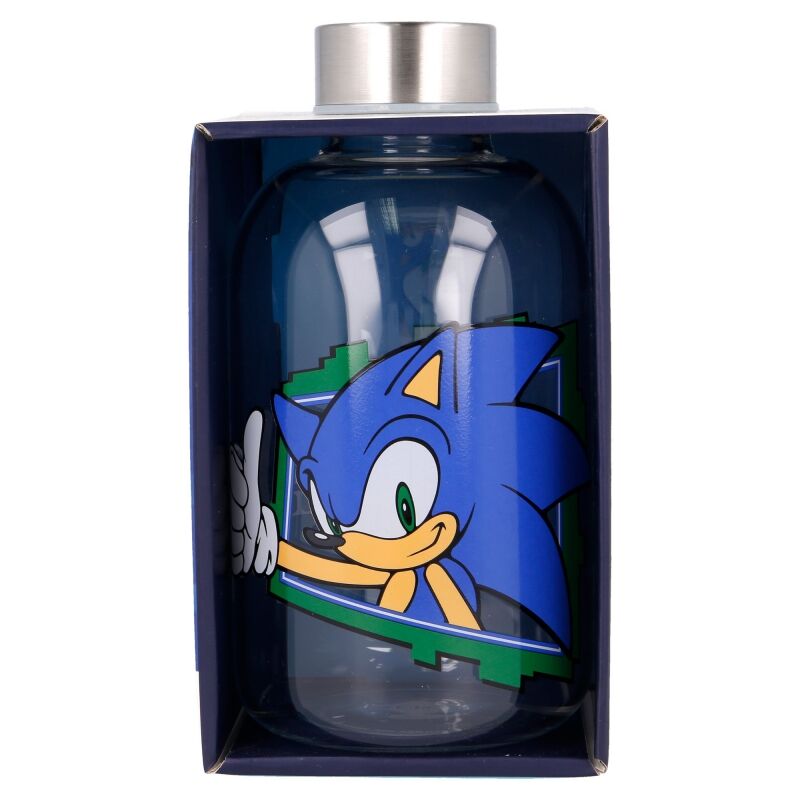 Sonic The Hedgehog glass bottle 620ml Nerdscape