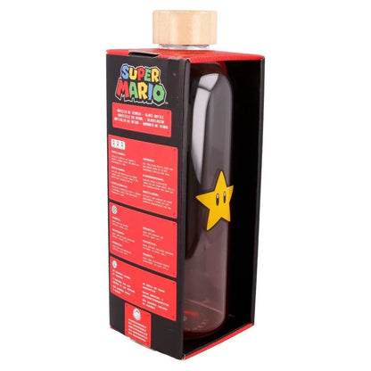 Nintendo Super Mario Bros glass bottle 1030ml Nerdscape