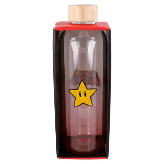 Nintendo Super Mario Bros glass bottle 1030ml Nerdscape