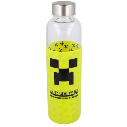 Minecraft silicone cover glass bottle 585ml Nerdscape