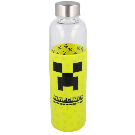 Minecraft silicone cover glass bottle 585ml Nerdscape