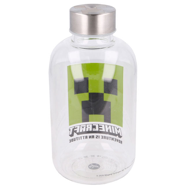 Minecraft glass bottle 620ml Nerdscape