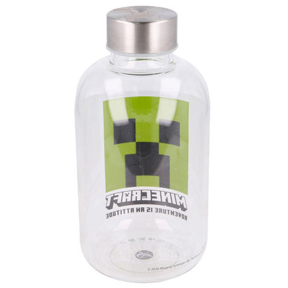 Minecraft glass bottle 620ml Nerdscape