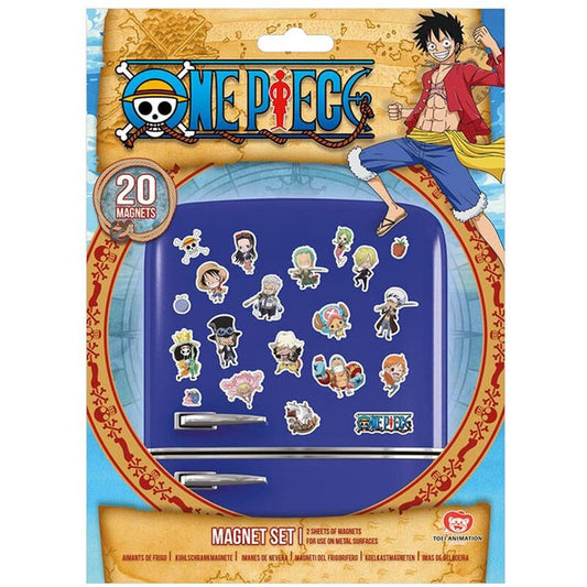 Ensemble de 20 aimants chibi One Piece