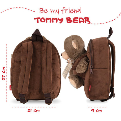 Bear Tommy backpack with plush toy 26cm Nerdscape