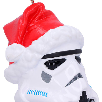Stromtrooper Santa Hat Christmas hanging ornament Nerdscape
