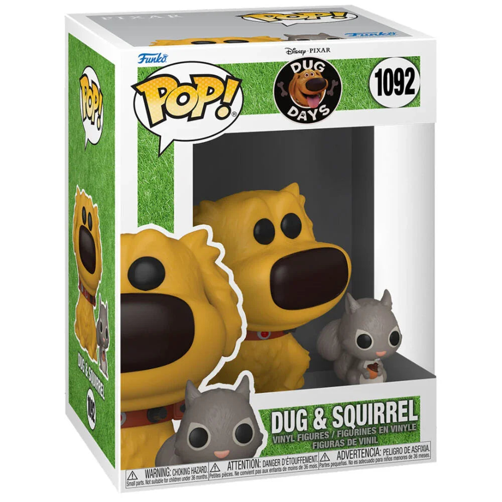 Funko Pop! Dug Days Dug con Scoiattolo - Figura da Collezione Vinyl Nerdscape