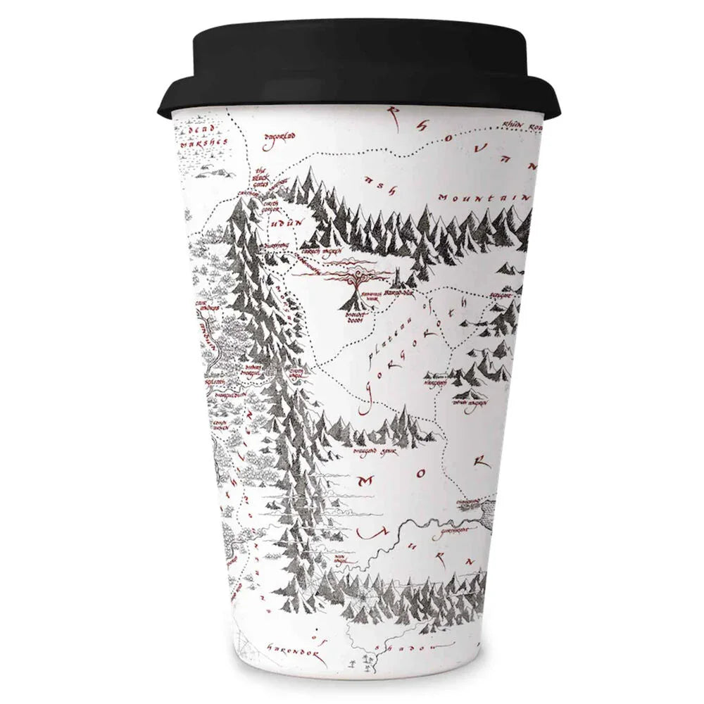 The Lord of the Rings Mordor Map travel mug Nerdscape