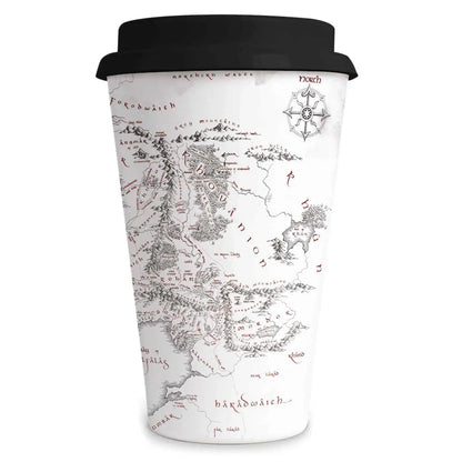 The Lord of the Rings Middle Earth Map travel mug Nerdscape