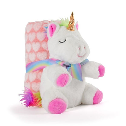 Tiara Unicorn Soft blanket + plush toy 22cm Nerdscape