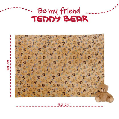 Teddy Bear Soft blanket + plush toy 22cm Nerdscape