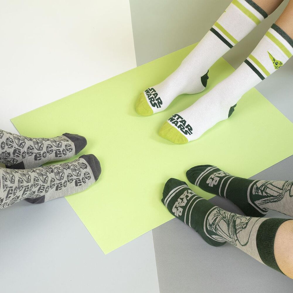 Star Wars Mandalorian pack 3 socks Nerdscape