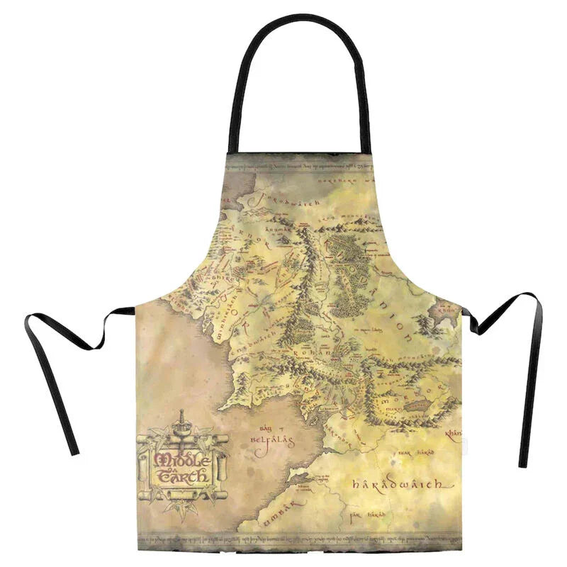 The Lord of the Rings Middle Earth Map apron Nerdscape