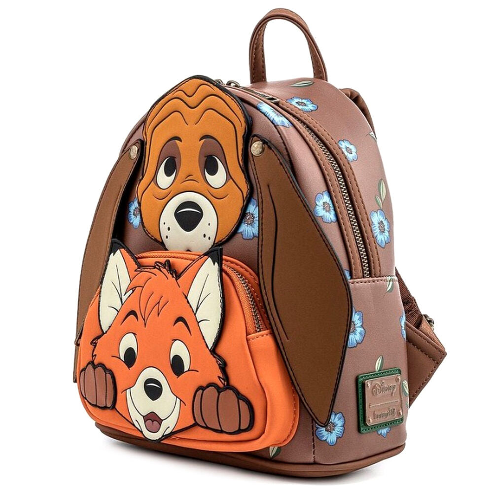 Loungefly Disney Fox and Hound Copper Todd backpack 26cm Nerdscape