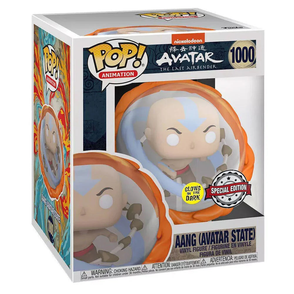 POP figure Avatar Aang All Elements Glow in the Dark Exclusive Nerdscape