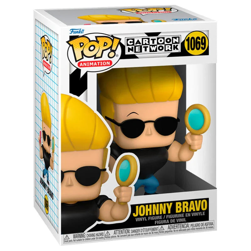 Funko Pop! Cartoon Network Johnny Bravo - Johnny con Specchio e Pettine Figura da Collezione Vinyl Nerdscape