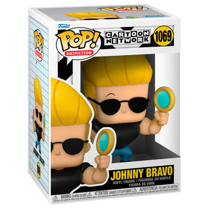 Funko Pop! Cartoon Network Johnny Bravo - Johnny con Specchio e Pettine Figura da Collezione Vinyl Nerdscape