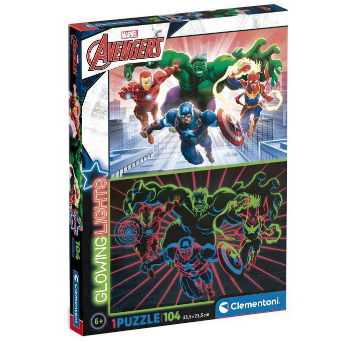 Marvel Avengers glowing puzzle 104pcs Nerdscape