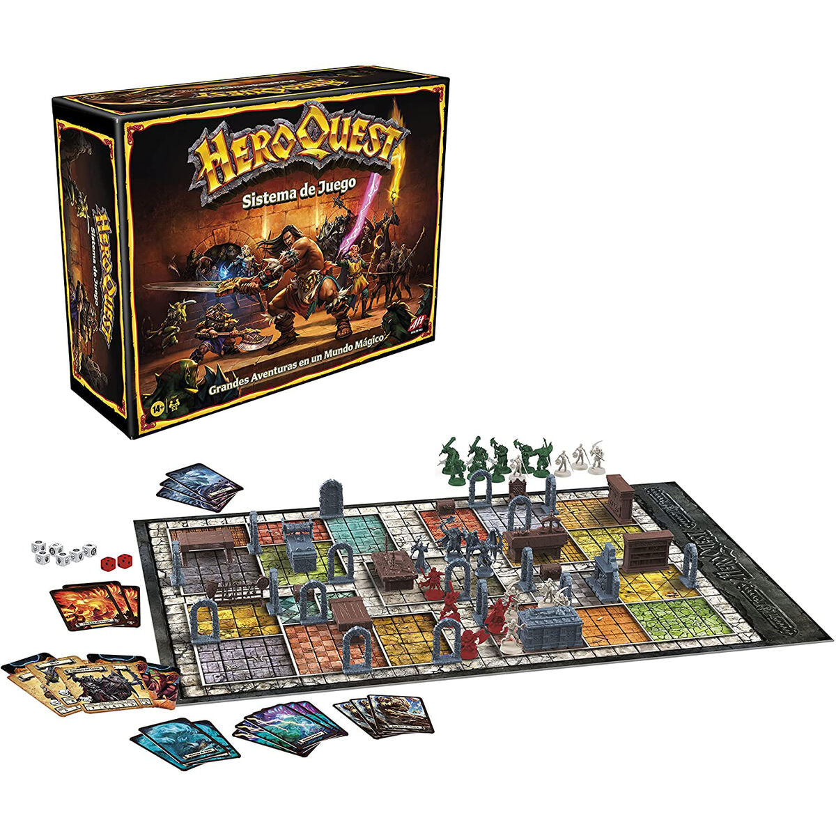 Spanish Avalon Hill Dungeon Adventures HeroQuest board game Nerdscape