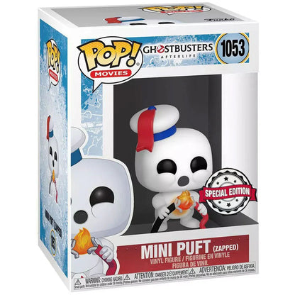 POP figure Ghostbusters Afterlife Mini Puft Zapped exclusive Nerdscape