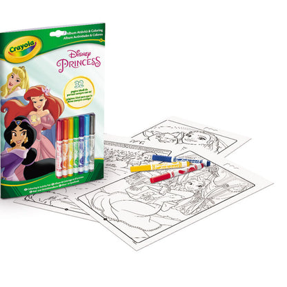 Crayola Disney Set 7 markers + Princess Activity Book