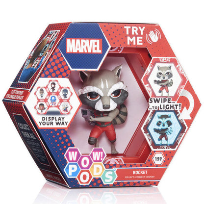 WOW! POD Marvel Rocket Raccoon led figure Nerdscape