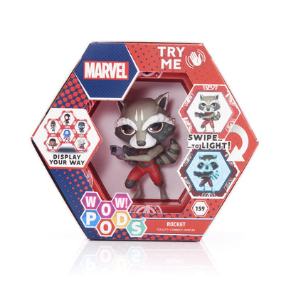 WOW! POD Marvel Rocket Raccoon led figure Nerdscape