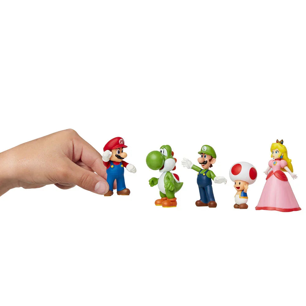 Nintendo Super Mario set 5 figures 6cm Nerdscape