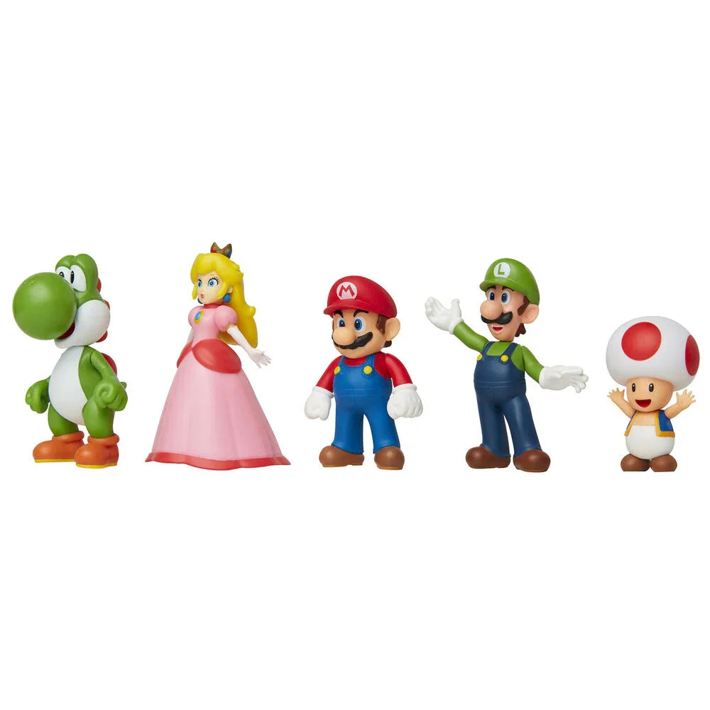 Nintendo Super Mario set 5 figures 6cm Nerdscape