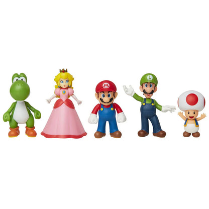 Nintendo Super Mario set 5 figures 6cm Nerdscape