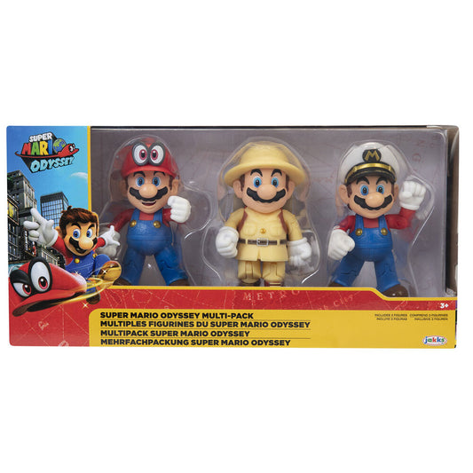Coffret Nintendo Super Mario de 3 figurines de 10 cm