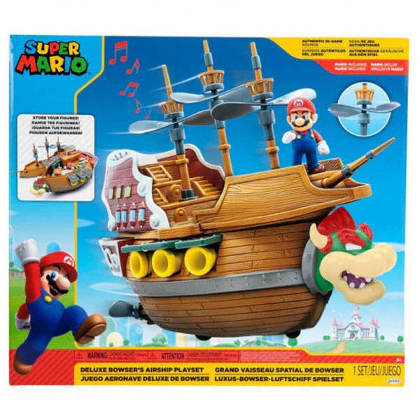 Nintendo Super Mario Deluxe Aeronave Bowser playset Nerdscape