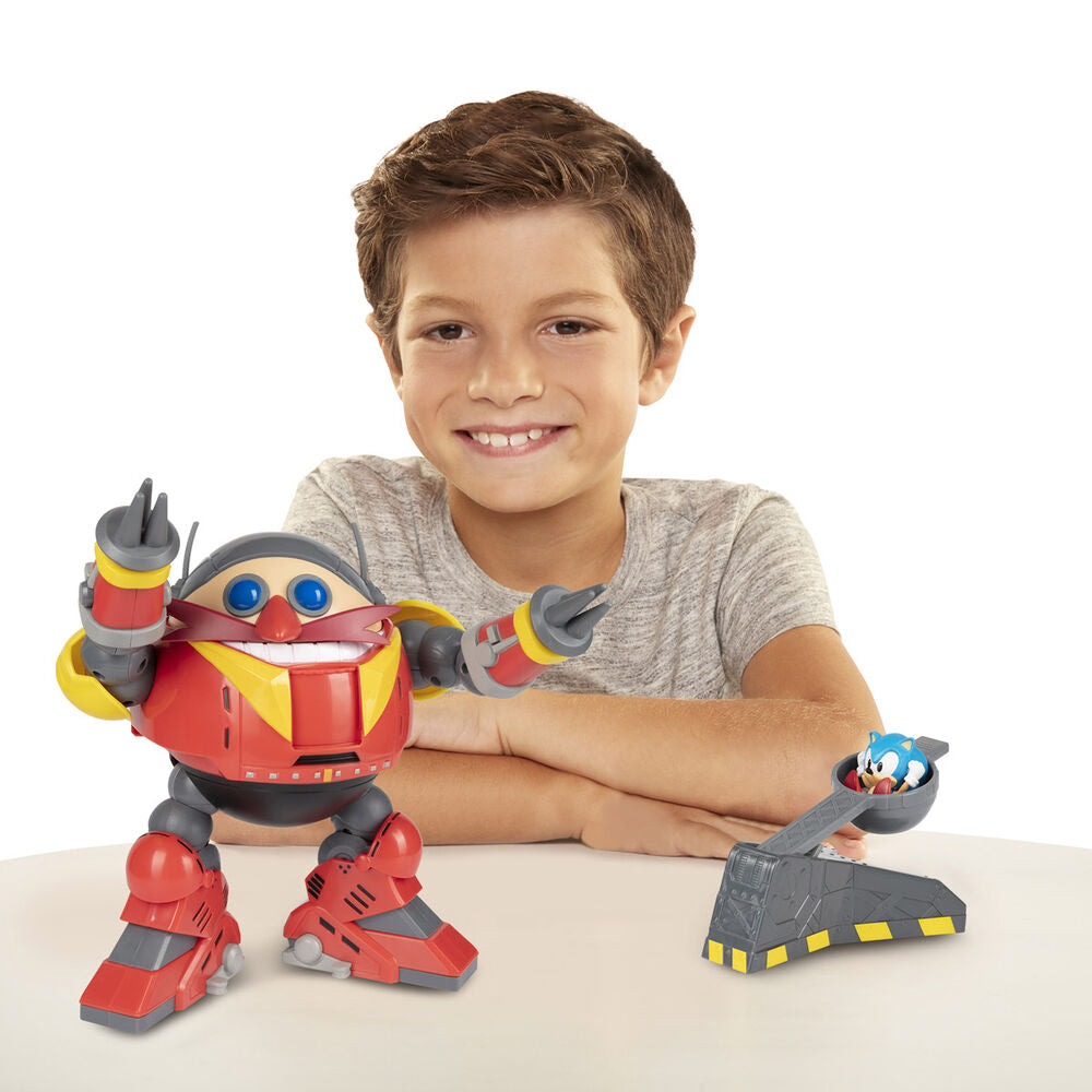 Sonic the Hedgehog Giant Robot Eggman vs Sonic Battle playset Nerdscape