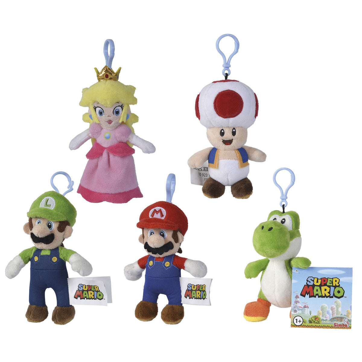 Nintendo Super Mario assorted plush keychain 12cm Nerdscape