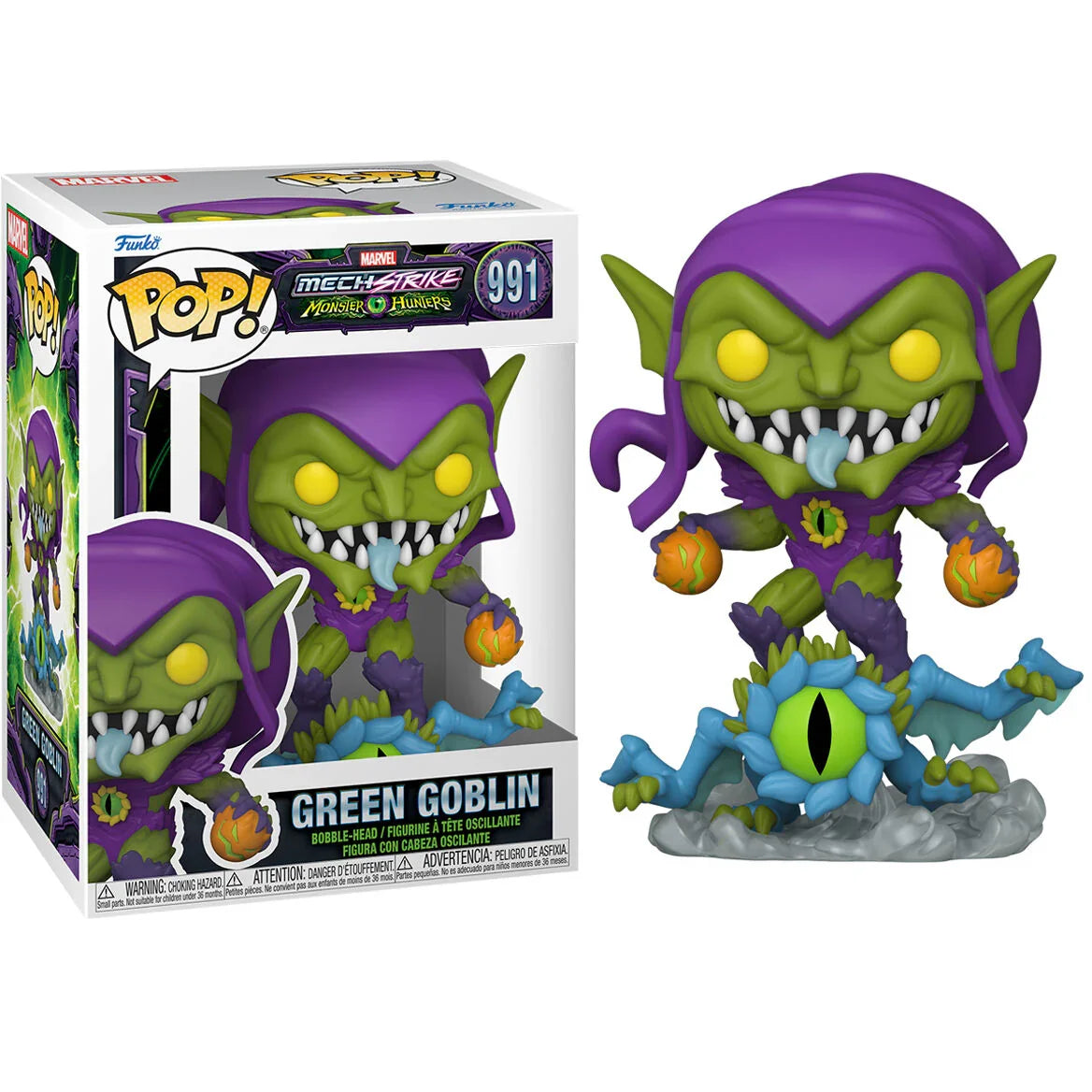 Funko Pop! Marvel Monster Hunters Green Goblin - Figura da Collezione Vinyl Nerdscape