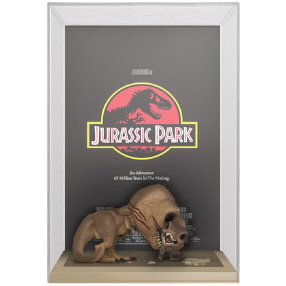 POP figure Movie Poster Jurassic Park Tyrannosaurus Rex and Velociraptor - Nerdscape