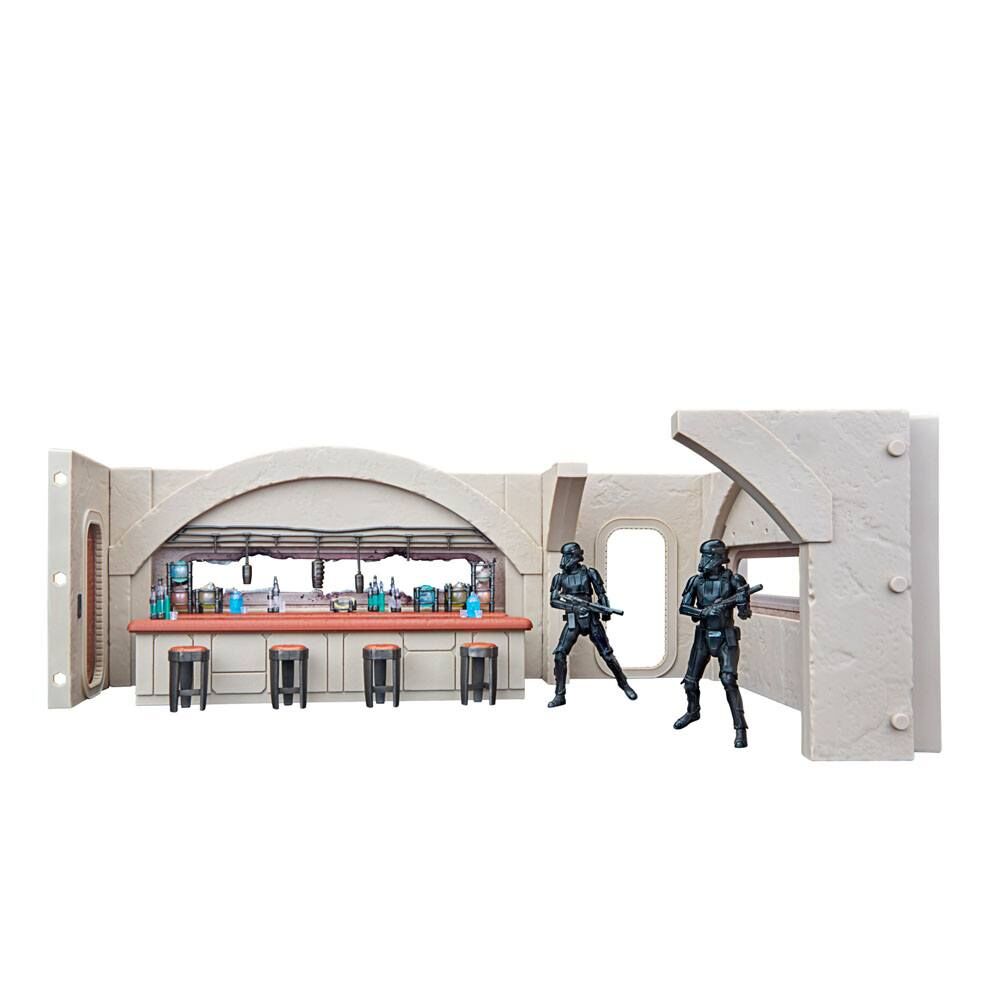 Star Wars Mandalorian Nevarro Cantina + Imperial Death Trooper figure set Nerdscape
