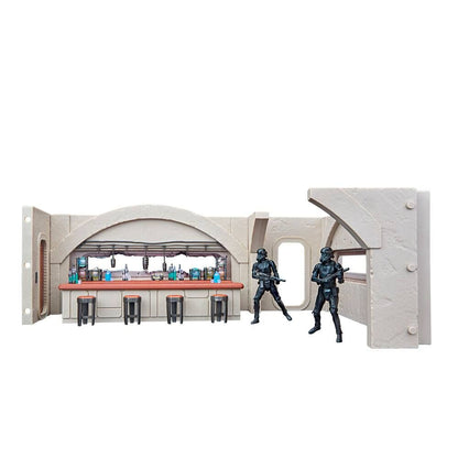 Star Wars Mandalorian Nevarro Cantina + Imperial Death Trooper figure set Nerdscape
