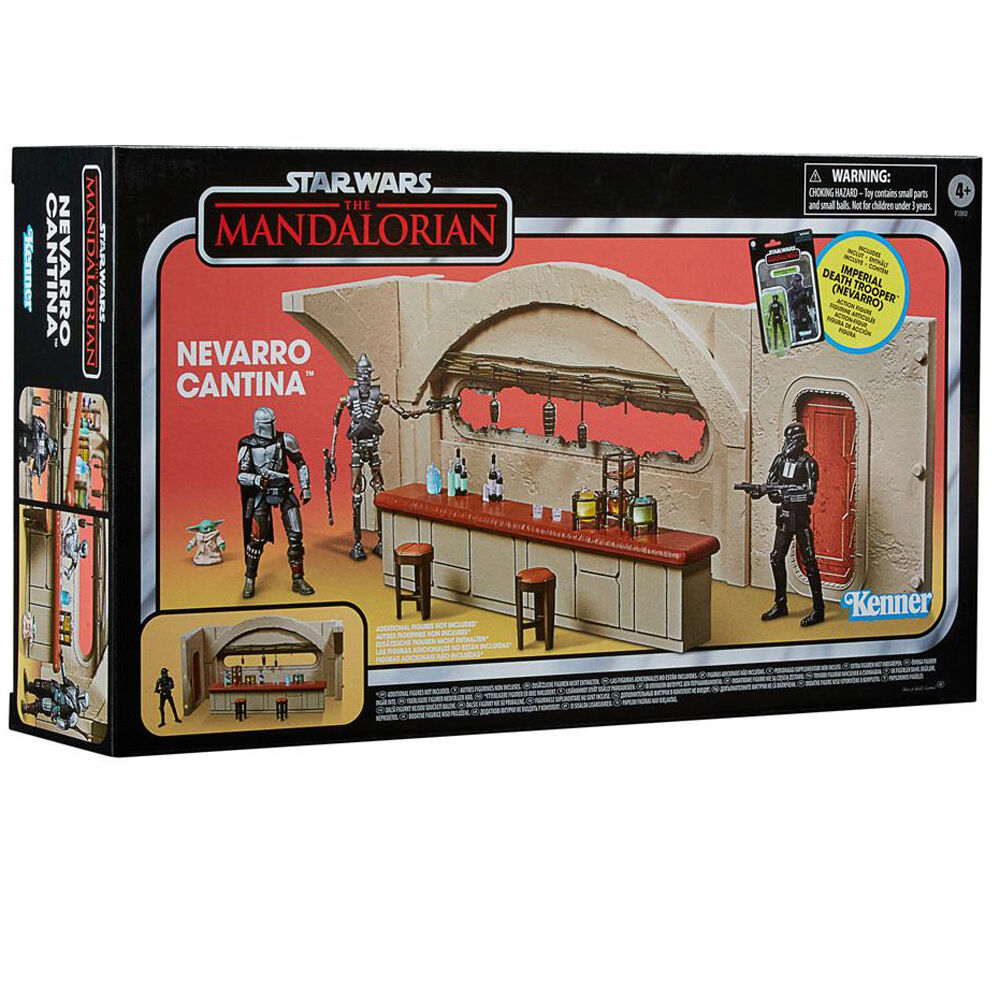 Star Wars Mandalorian Nevarro Cantina + Imperial Death Trooper figure set Nerdscape
