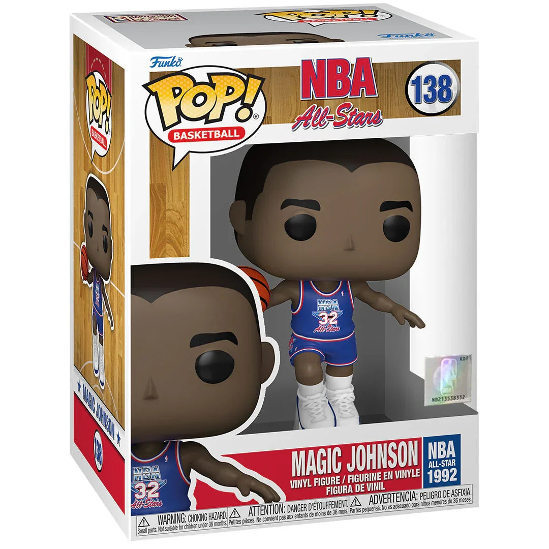 Funko Pop! NBA All Star Magic Johnson 1992 - Figura da Collezione Vinyl Nerdscape