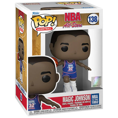 Funko Pop! NBA All Star Magic Johnson 1992 - Figura da Collezione Vinyl Nerdscape