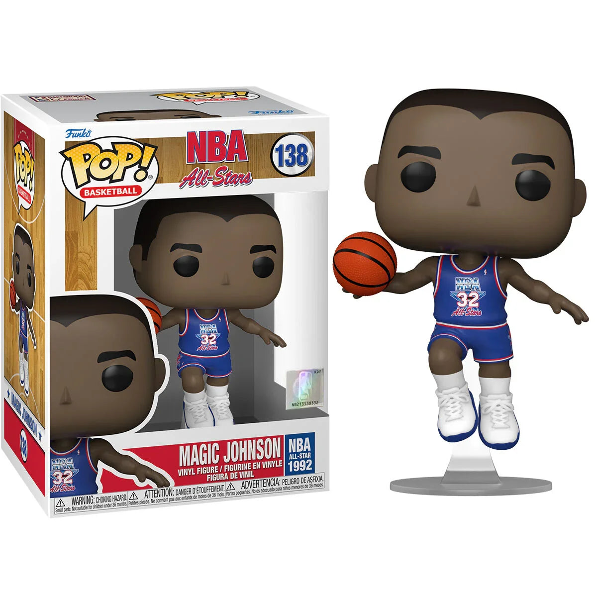 Funko Pop! NBA All Star Magic Johnson 1992 - Figura da Collezione Vinyl Nerdscape
