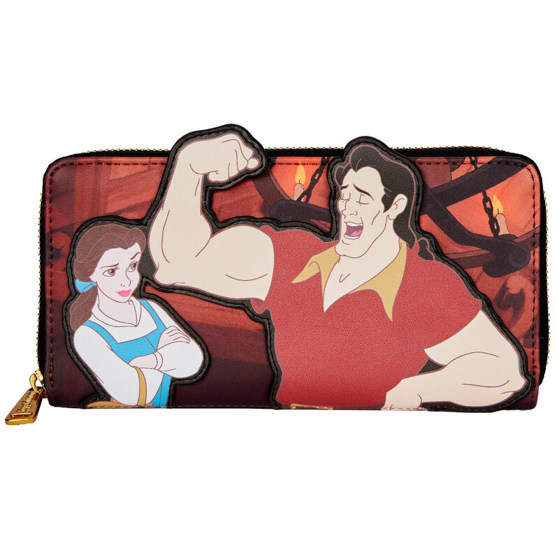 Loungefly Disney Beauty and the Beast Villains Gaston Scene wallet Nerdscape