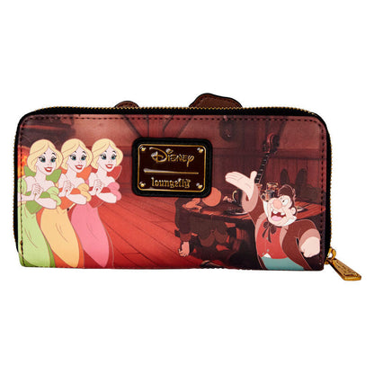 Loungefly Disney Beauty and the Beast Villains Gaston Scene wallet Nerdscape