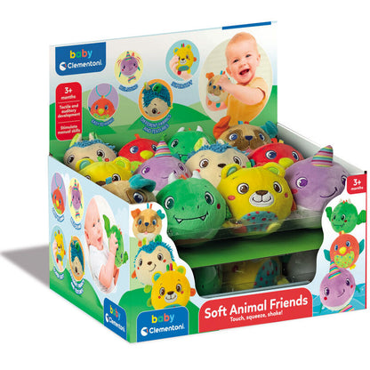 Animal plush toy rattle