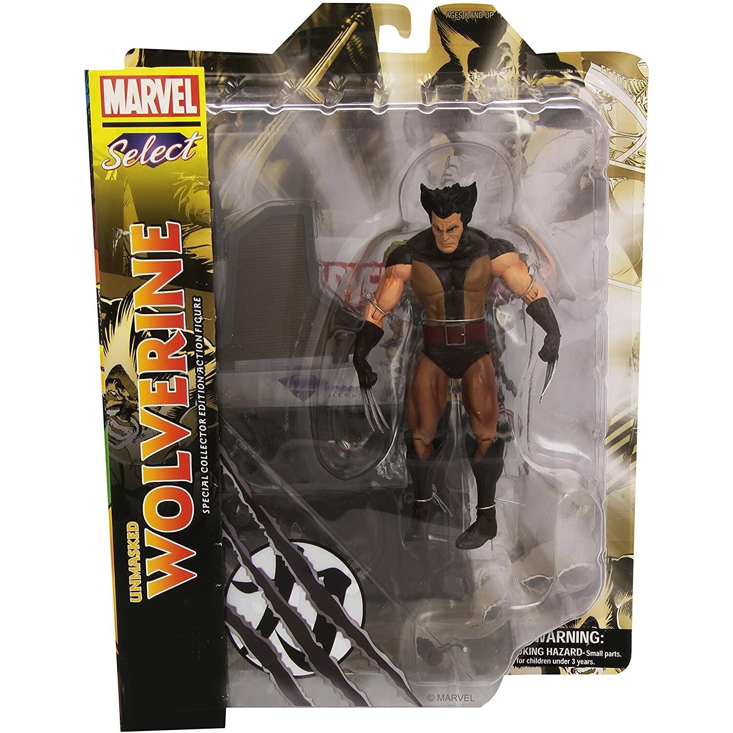 Marvel Select Wolverine Unmask figure 18cm Nerdscape